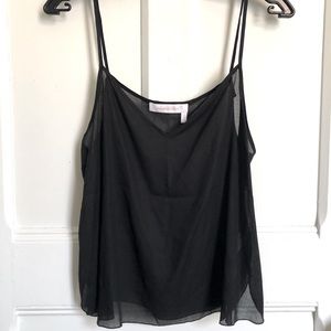 See By Chloé sheer black camisole